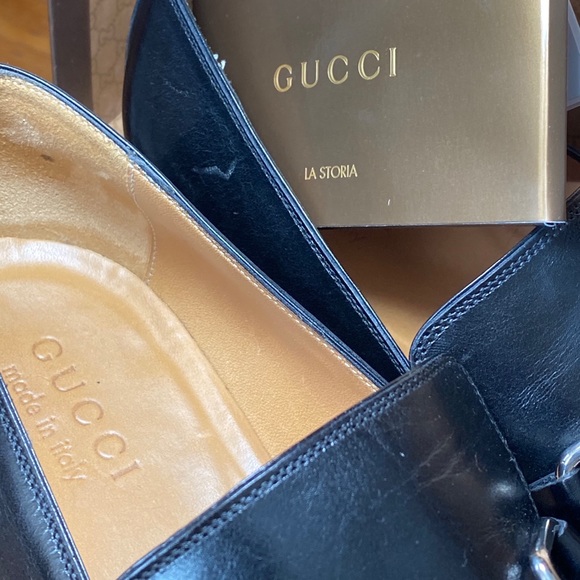 Gucci Black Moca Pelle S. Cuoio Anilux Nero Shoes main image 5